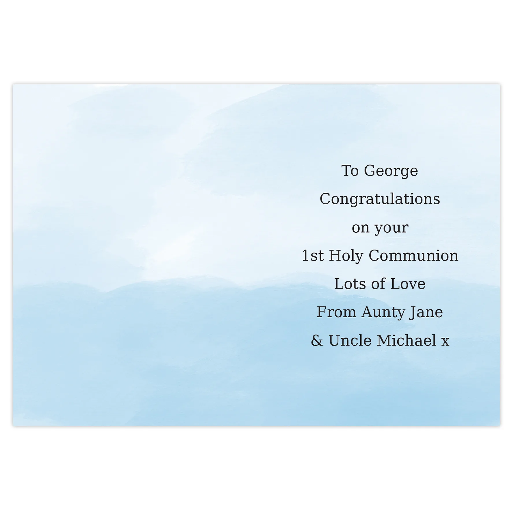 Personalised Boys 'On Your First Holy Communion' Card - Image 3