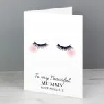 Personalised Eyelashes Design Greeting Card - Image 3