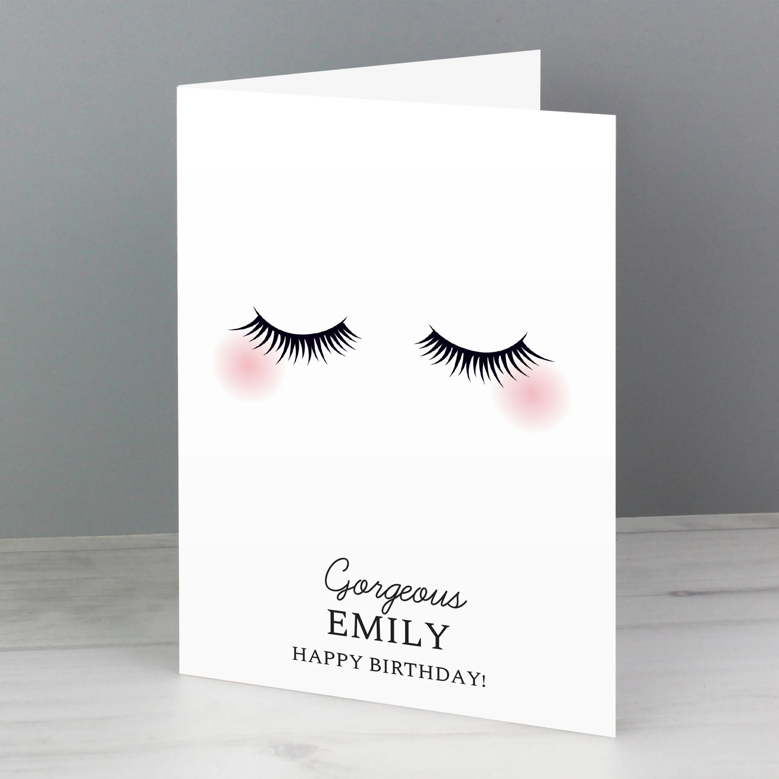 Personalised Eyelashes Design Greeting Card - Image 5