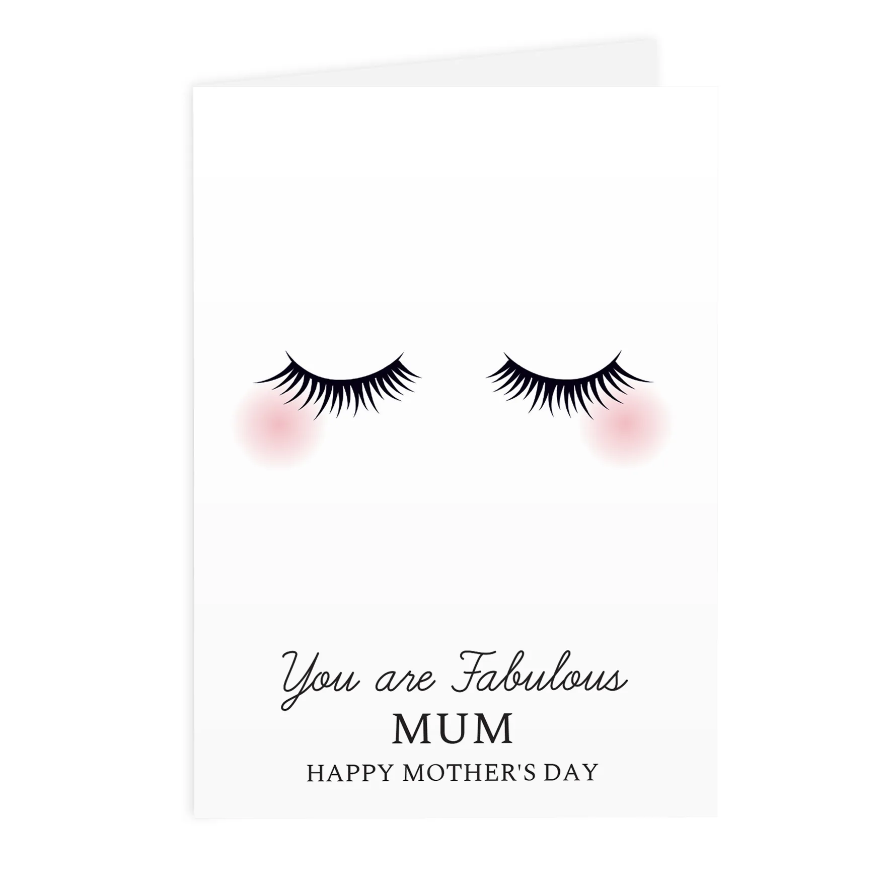 Personalised Eyelashes Design Greeting Card - Image 6