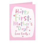 Personalised 'Happy First Mother's Day' Card - Image 4