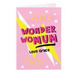 Personalised 'Wonder WoMum' Greeting Card - Image 5
