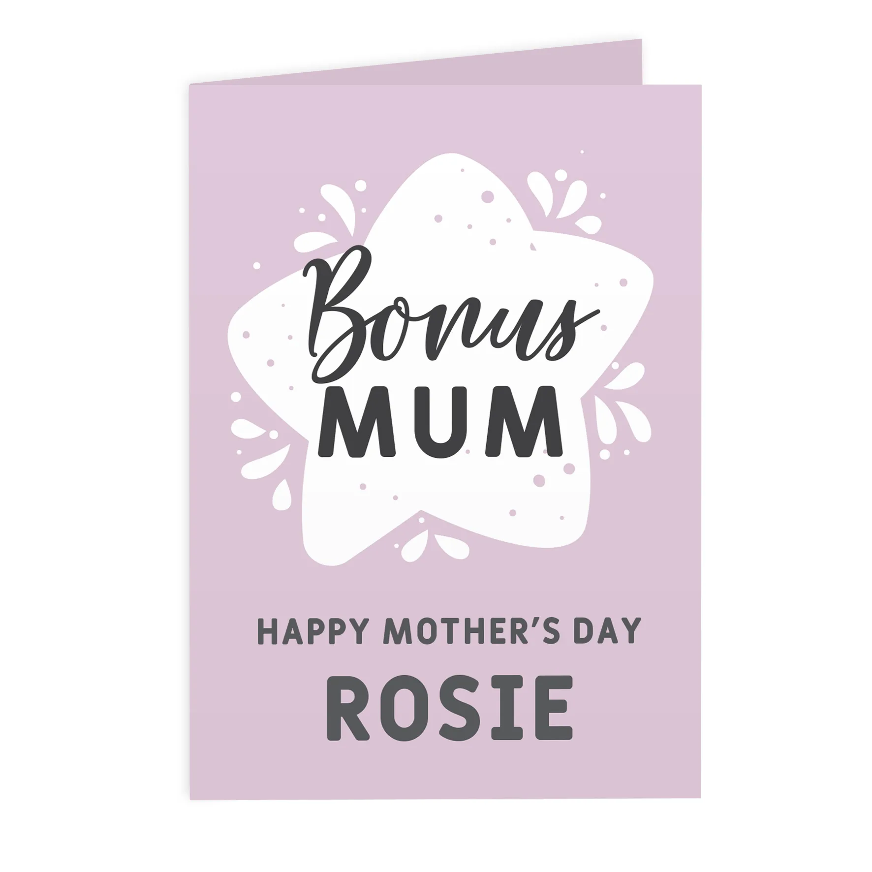 Personalised 'Bonus Mum' Greeting Card - Image 5
