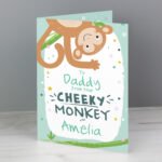 Personalised 'From Your Cheeky Monkey' Greeting Card - Image 4