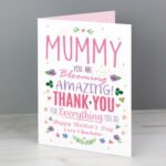 Personalised 'You Are Blooming Amazing' Card