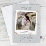 Personalised Grey Snapshot Design Photo Upload Greeting Card - Image 6