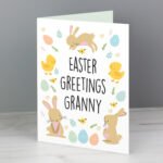 Personalised Easter Bunny & Chick Design Card - Image 4