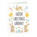Personalised Easter Bunny & Chick Design Card - Image 7