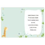 Personalised 'I Will Always Look Up To You' Giraffe Card - Image 3