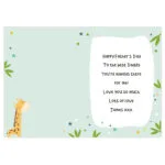 Personalised 'I Will Always Look Up To You' Giraffe Card - Image 3
