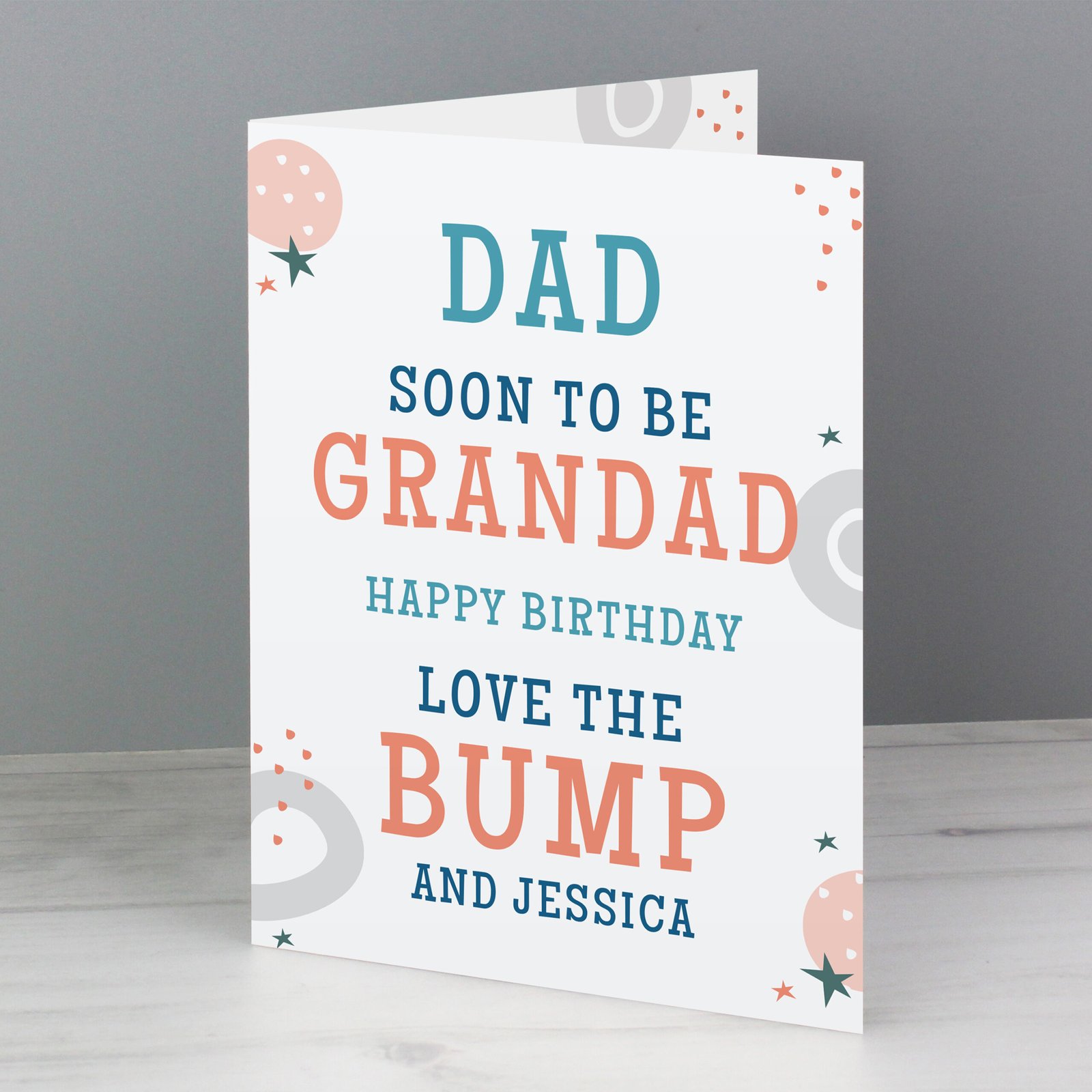GC00792 Personalised 'Love The Bump' Card Personalised 'Love The Bump' Card - Image 1