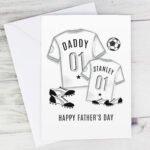 Personalised Football Shirts Design Mini Me Card