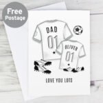 Personalised Football Shirts Design Mini Me Card - Image 3