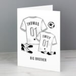 Personalised Football Shirts Design Mini Me Card - Image 4