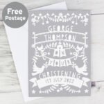 Personalised Grey Papercut Design Card - Image 2