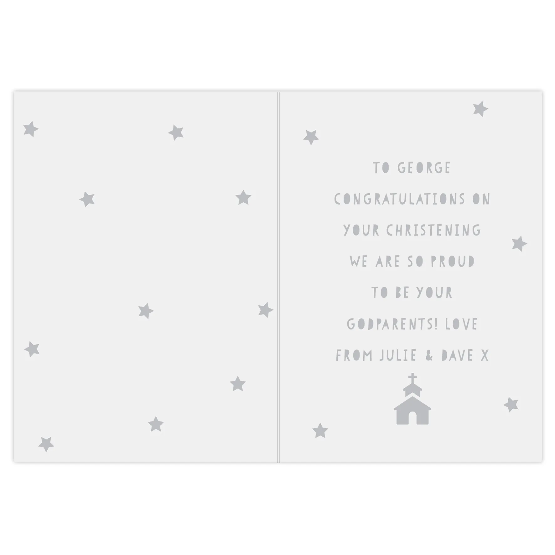 Personalised Grey Papercut Design Card - Image 3