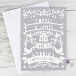 Personalised Grey Papercut Design Card - Image 5