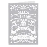 Personalised Grey Papercut Design Card - Image 6