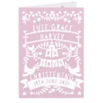 Personalised Pink Papercut Design Card - Image 6