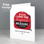 Personalised 'I Love You Beyond Measure' Card - Image 2