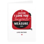 Personalised 'I Love You Beyond Measure' Card - Image 6