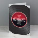 Personalised Vintage Record Design Greeting Card - Image 4