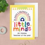 Personalised 'Shape Little Minds' Greeting Card - Image 4