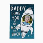 Personalised 'Love You To The Moon & Back' Photo Upload Card - Image 6