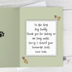 Personalised 'From The Dog' Photo Upload Greeting Card - Image 2