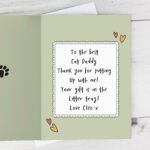 Personalised 'From The Cat' Photo Upload Greeting Card - Image 2