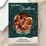Personalised 'Merry Christmas' Photo Upload Card - Image 3