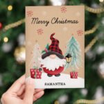 Personalised Gonk Design Christmas Card - Image 4
