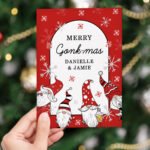 Personalised 'Merry Gonk-mas' Christmas Card - Image 4