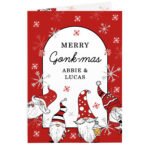 Personalised 'Merry Gonk-mas' Christmas Card - Image 5