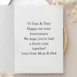 Personalised Serif Font Photo Upload Greeting Card - Image 2