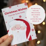 Personalised Santa Design Christmas Cards (10 Pack) - Image 3