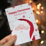 Personalised Santa Design Christmas Cards (10 Pack) - Image 6
