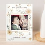 Personalised Wild Flowers Design Photo Upload Greeting Card