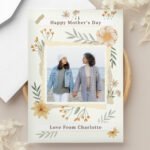 Personalised Wild Flowers Design Photo Upload Greeting Card - Image 4