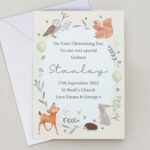 Personalised Children's Woodland Animals Design Greeting Card - Image 4