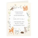 Personalised Children's Woodland Animals Design Greeting Card - Image 5
