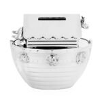 'On Your Christening' Cross Motif Noah's Ark Silver Nickel Plated Money Box - Image 4