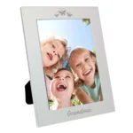 ‘Grandma’ Butterflies Motif 5×7 Portrait Silver Aluminium Photo Frame - Image 2