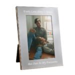 P010208 Personalised Any Message 4x6 Portrait Silver Finish Metal Photo Frame New 5