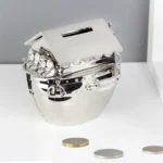Personalised Any Message Noah's Ark Design Silver Nickel Plated Money Box - Image 3