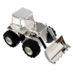 Personalised Any Message Silver Plated Digger Money Box - Image 4
