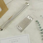 Personalised Any Message Plain Silver Plated Certificate Holder - Image 5