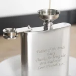 Personalised Any Message Stainless Steel Hip Flask - Image 2