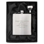 Personalised Any Message Stainless Steel Hip Flask - Image 6