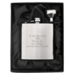 Personalised Any Message Stainless Steel Hip Flask - Image 7
